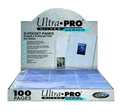 Pages de rechange Ultra PRO Silver Series neuf cases à onze trous insertion superieure boite de cent