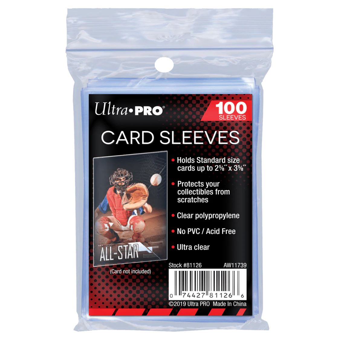 Pochettes souples de protection pour cartes de collection Penny Sleeves format standard pack de cent