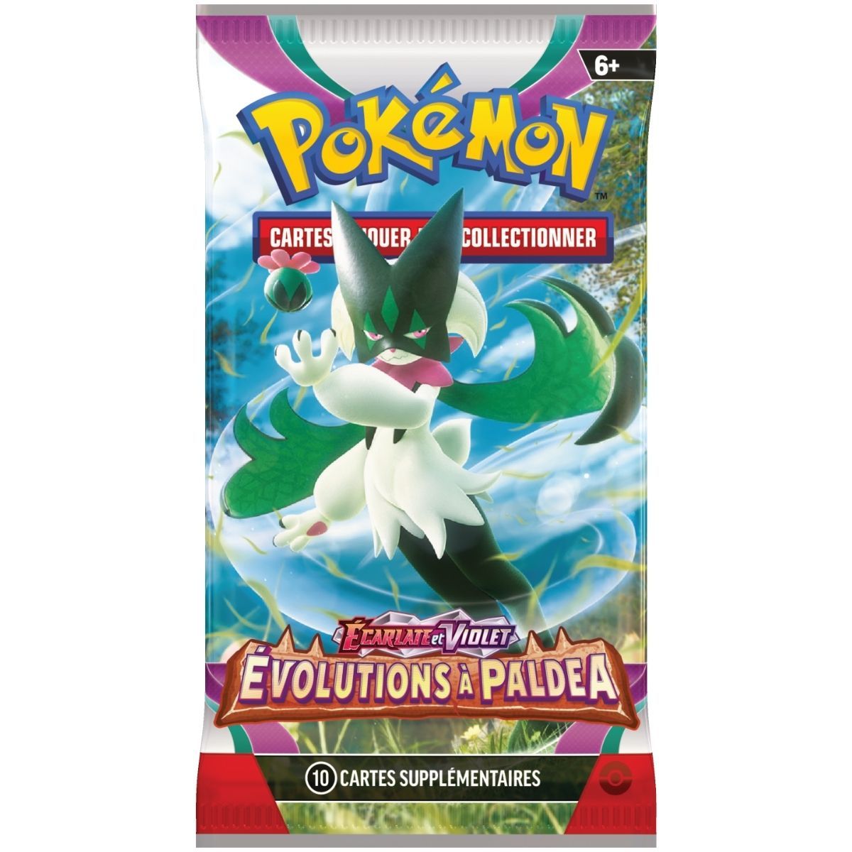 Booster Pokémon Évolutions à Paldea officiel - JCC Pokémon
(Pour vos autres photos/visuels du produit, vous pouvez adapter : "Art set complet des 5 boosters Évolutions à Paldea", "Visuel des différents visuels boosters Évolutions à Paldea", etc.)