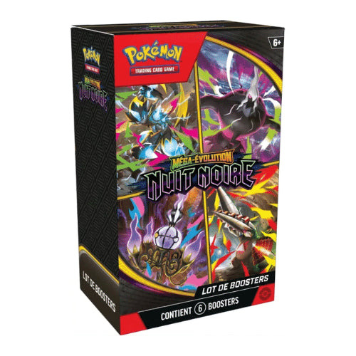 Bundle Pokémon Nuit Noire coffret officiel - JCC Pokémon
(Pour vos autres photos/visuels, vous pouvez adapter : "Contenu et accessoires du Bundle Nuit Noire Pokémon", "Boîte de rangement Bundle Nuit Noire JCC", etc.)