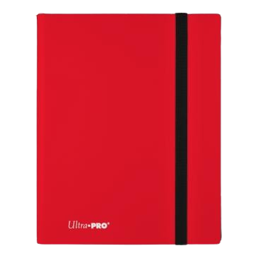 Classeur à élastique rouge pomme mat Ultra Pro Eclipse PRO-Binder 9 poches pour cartes
