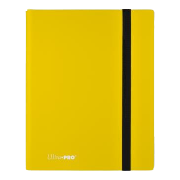 Classeur à élastique jaune citron Ultra Pro PRO-Binder 9 poches pour cartes de collection