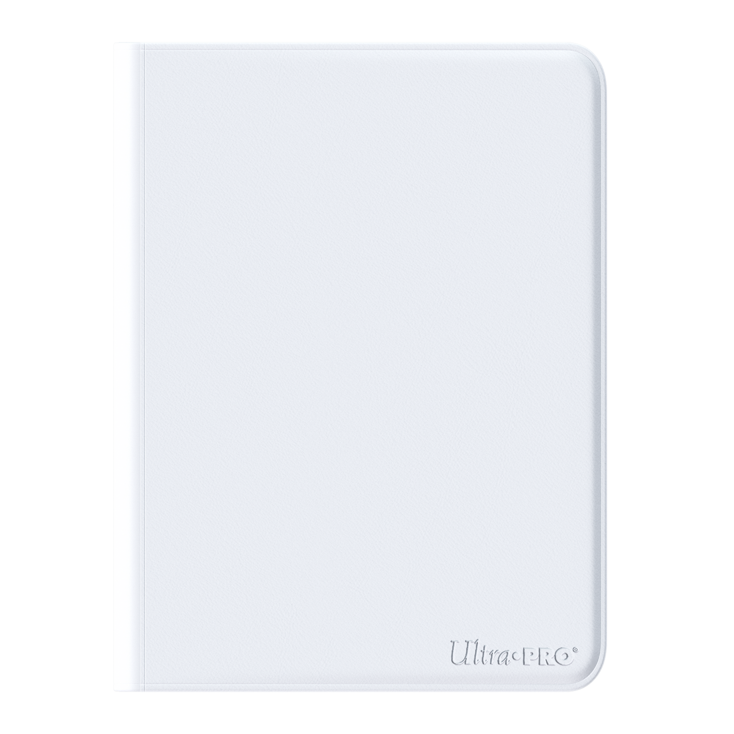 Classeur premium zippé blanc en similicuir Ultra Pro Vivid PRO-Binder 12 poches