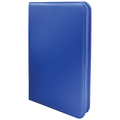 Classeur de collection zippé bleu en similicuir Ultra Pro Vivid PRO-Binder 9 poches